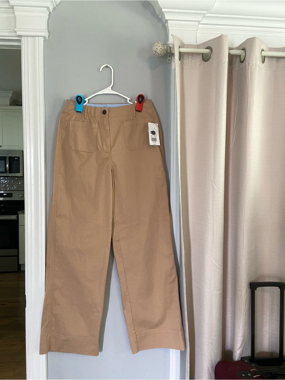 Crown & IvyWide Leg Khaki Pants - Neutral Tan